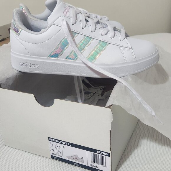Iridescent Adidas Grand Court Shoes - Picture 4 of 7